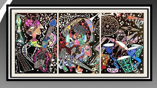 Blues Band-triptyque by M JACOBS